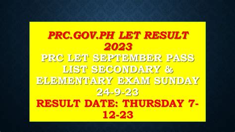 prc let result 2023|let result 2023 secondary.